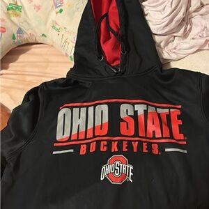Ohio State Buckeyes Black and Red Hoodie